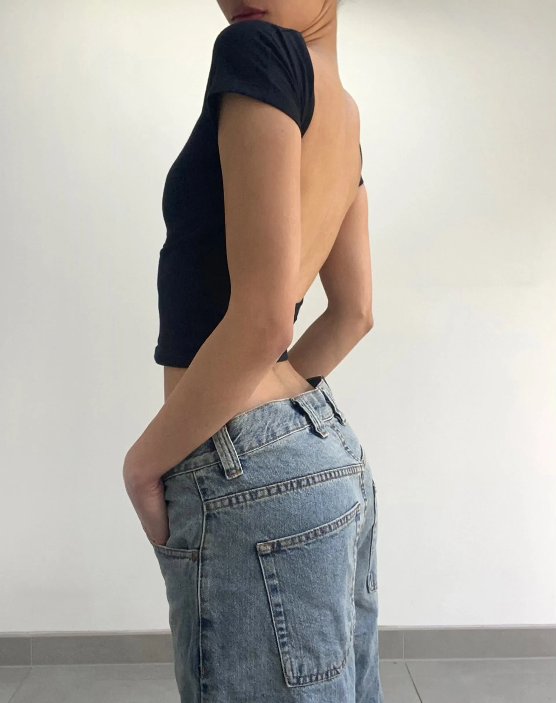 Skater Low Rise Jean in Vintage Light Wash