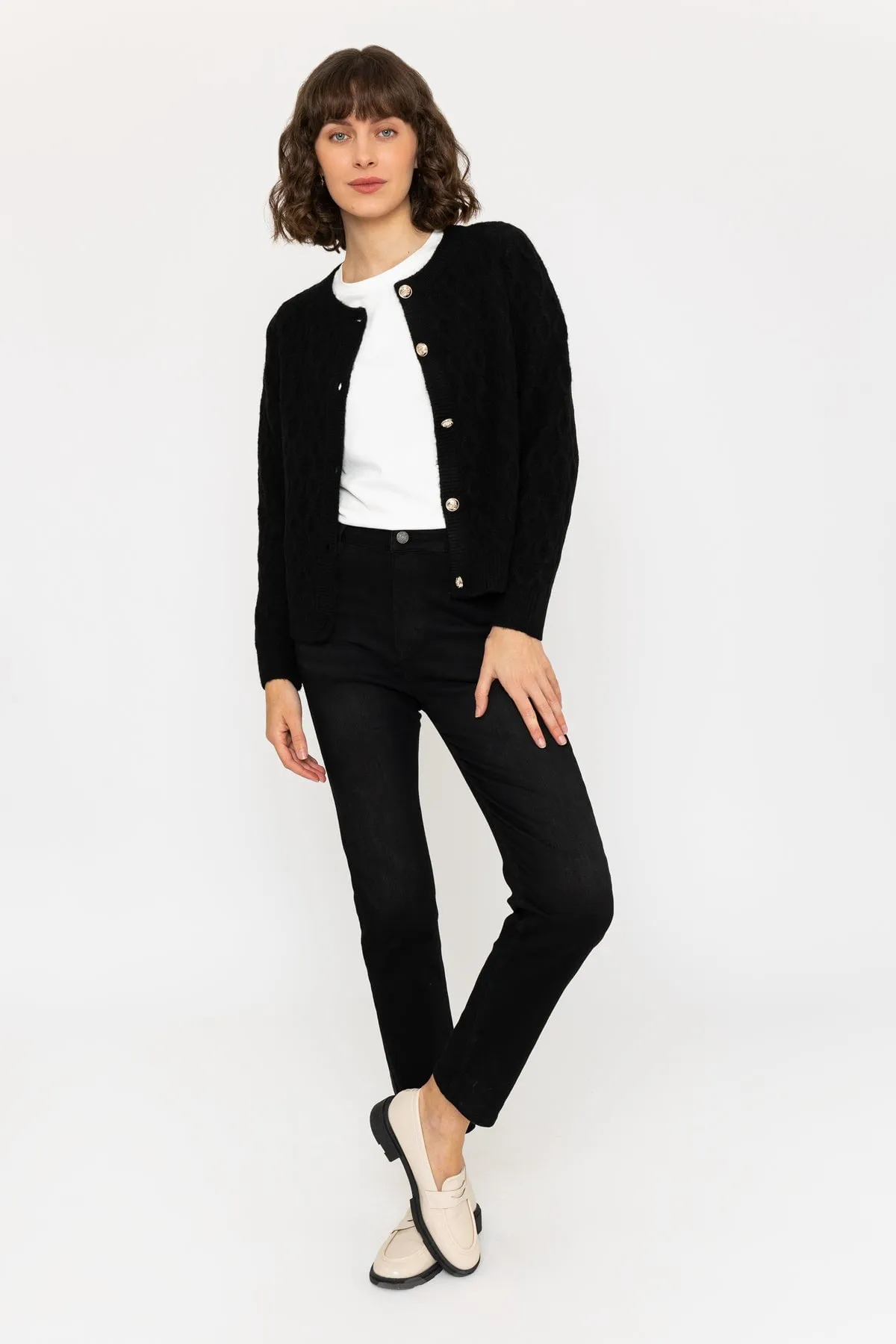 Soft Touch Cardigan in Black