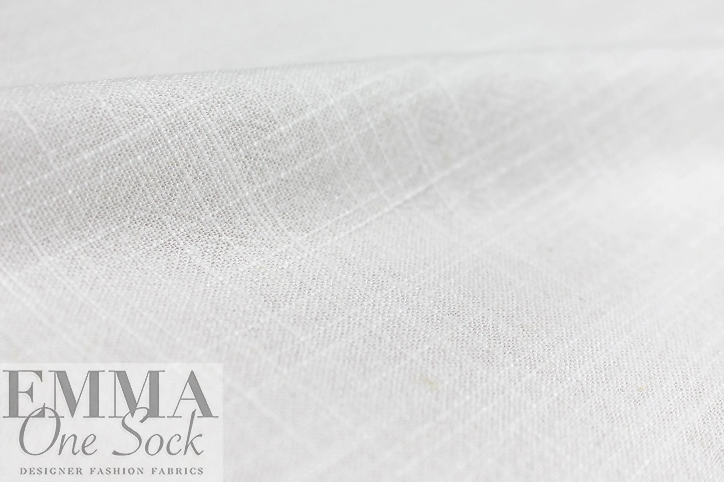 soft white rayon/linen textured woven, Oeko-Tex certified