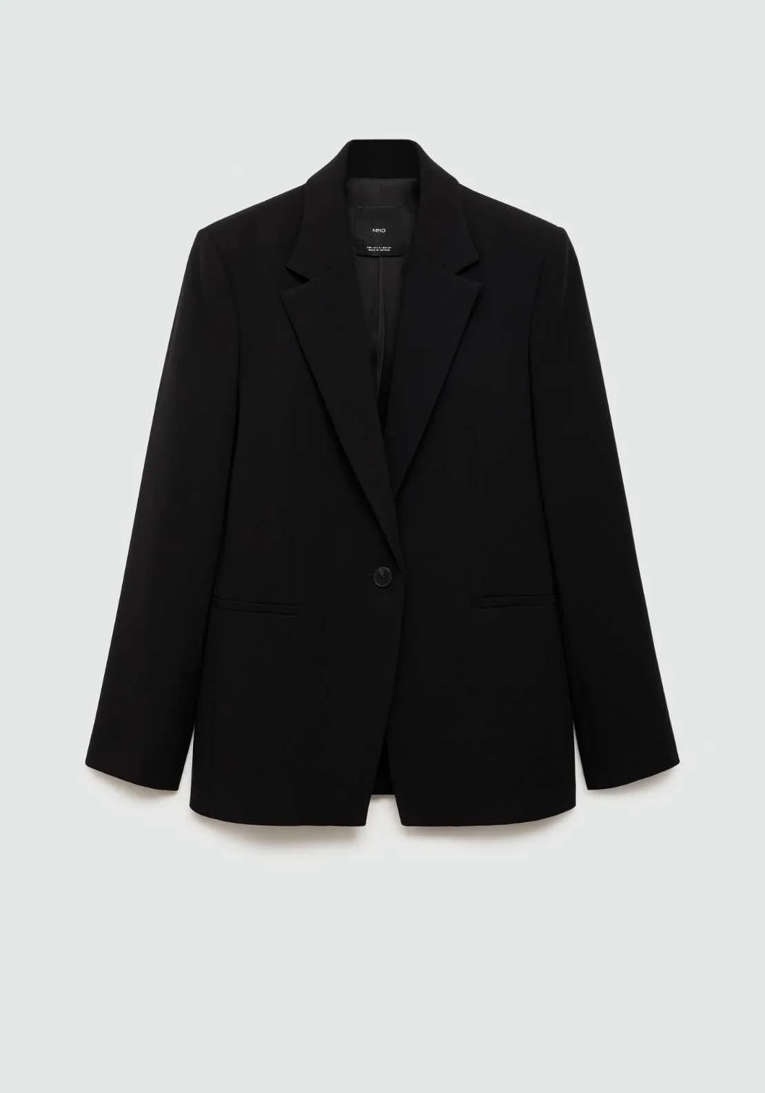 Straight-fit suit jacket - Black