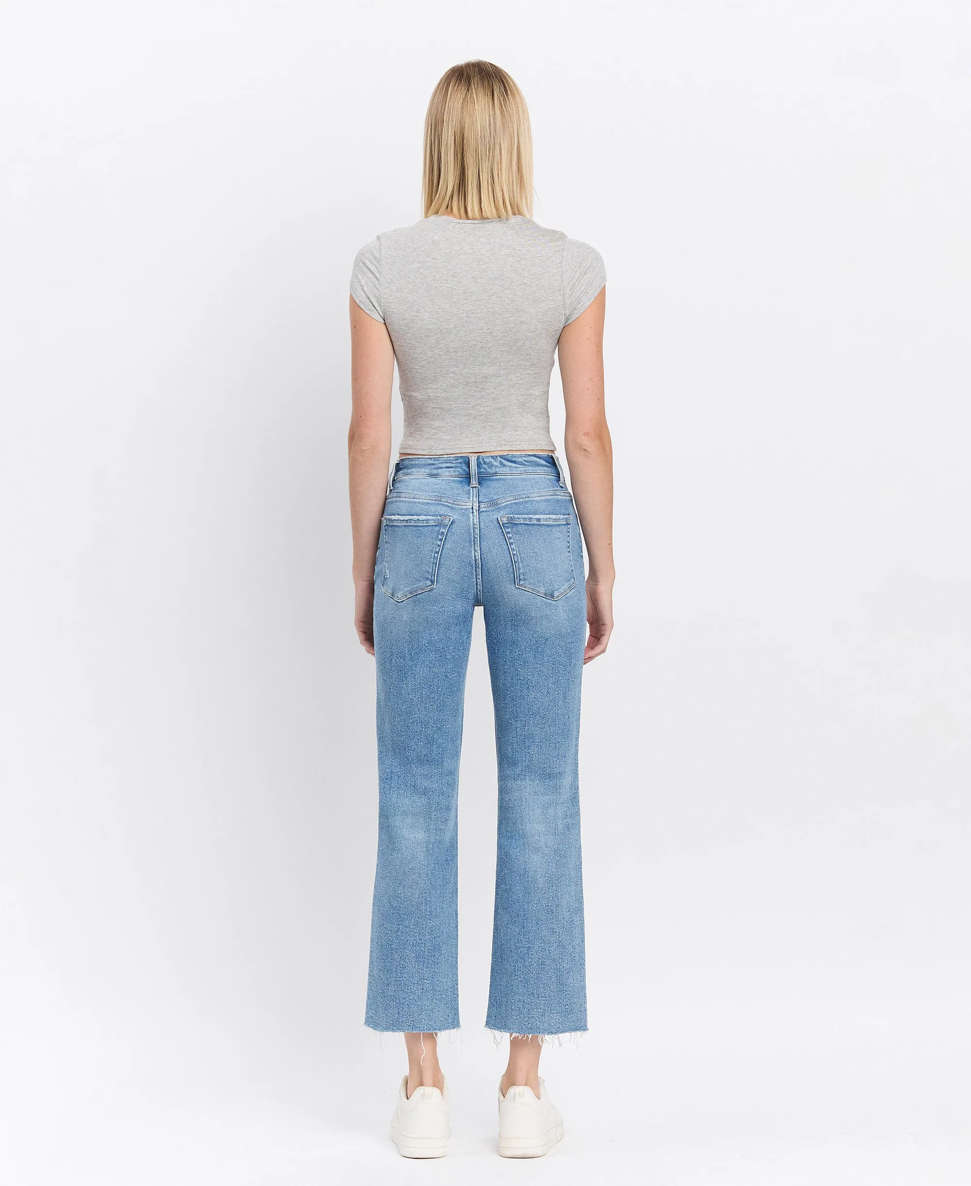 Sweet Time - High Rise Ankle Straight Jeans