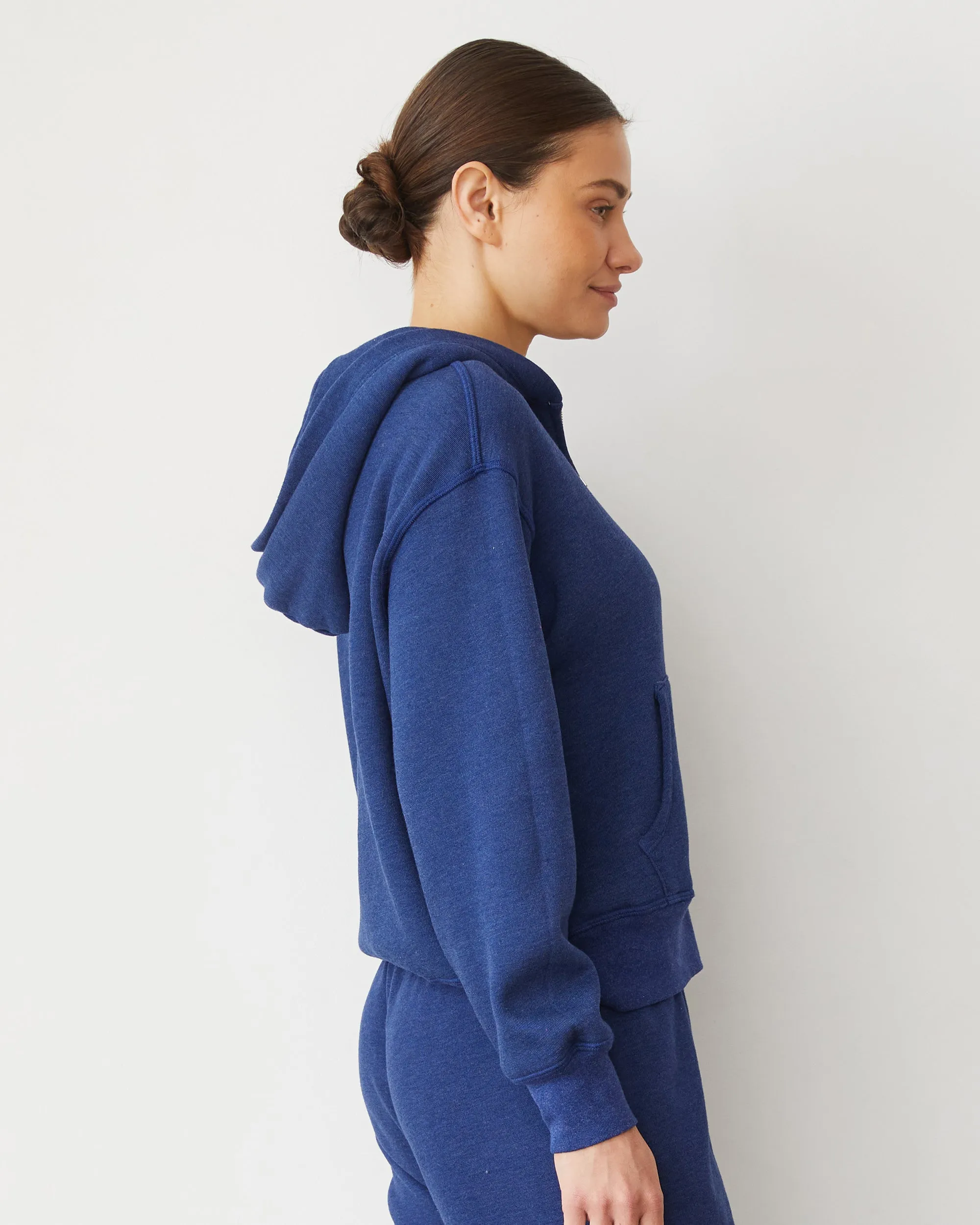 Teddy Fleece Relaxed Zip Up Hoody