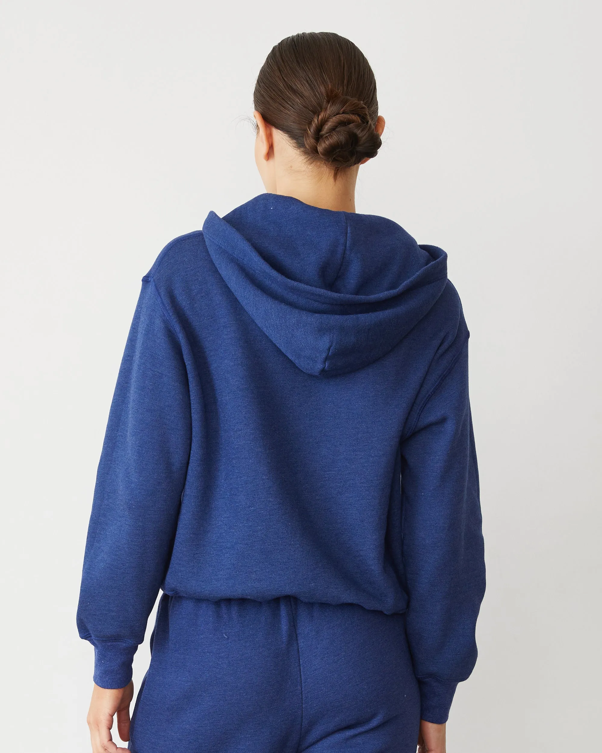 Teddy Fleece Relaxed Zip Up Hoody