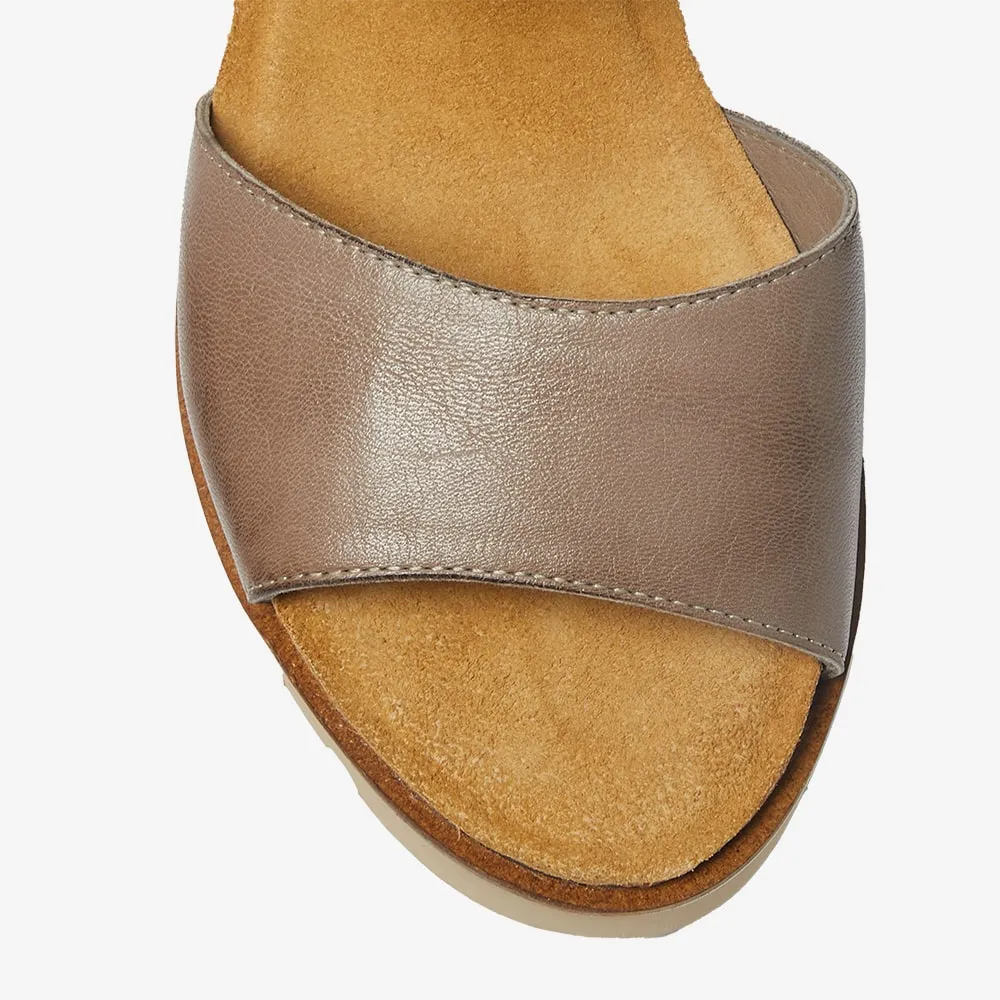 Terrace Espadrille in Taupe Leather