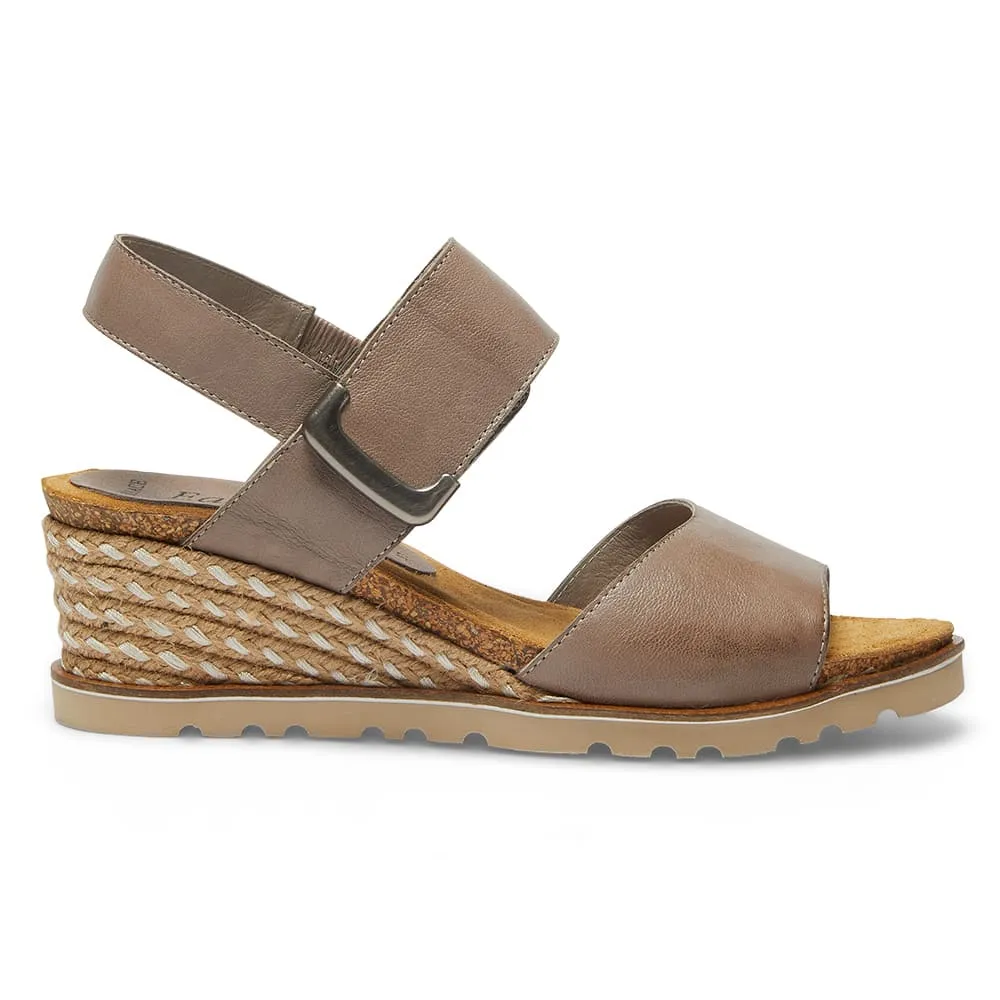 Terrace Espadrille in Taupe Leather