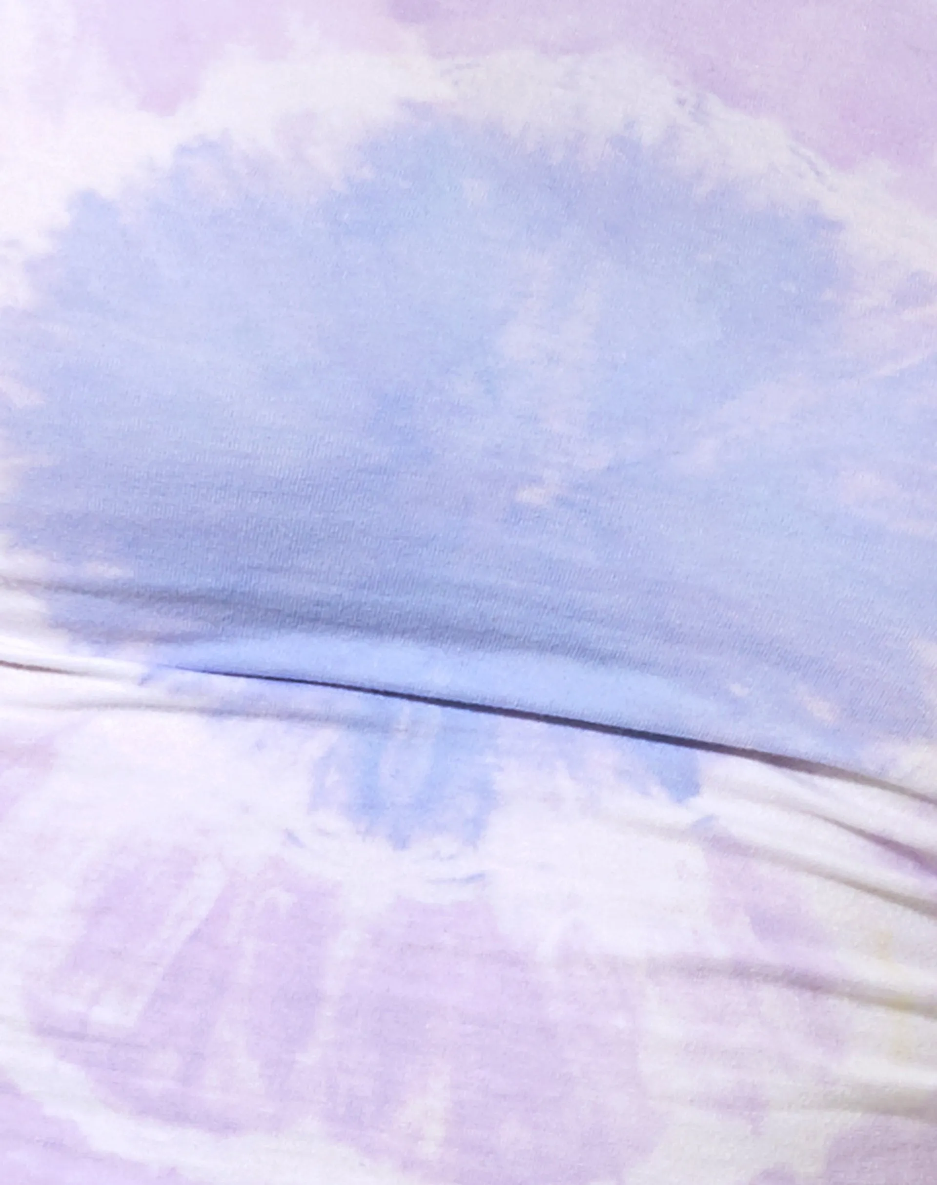 Tinlo Crop Top in Lilac White Tie Dye Circle