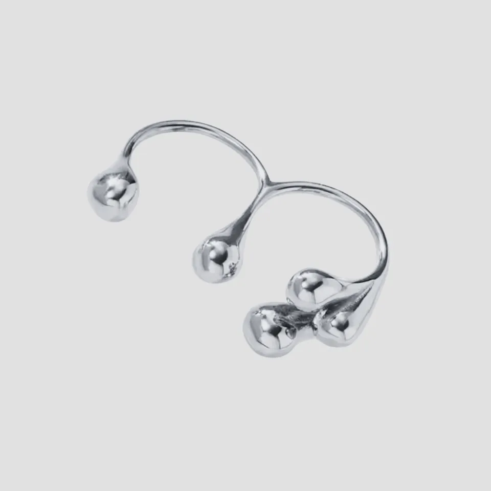 Two-Finger Stainless Steel Molecule Ring