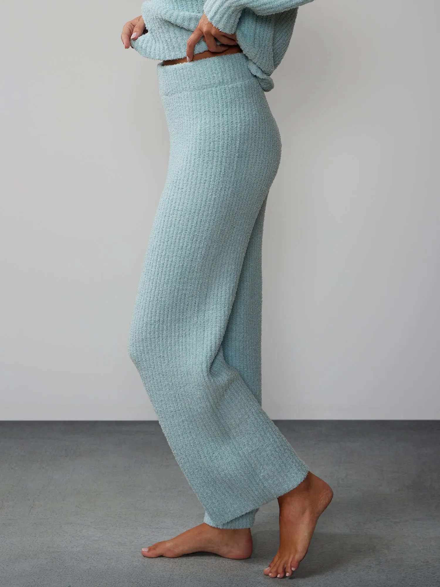 Wide Leg Shaker Stitch Pant