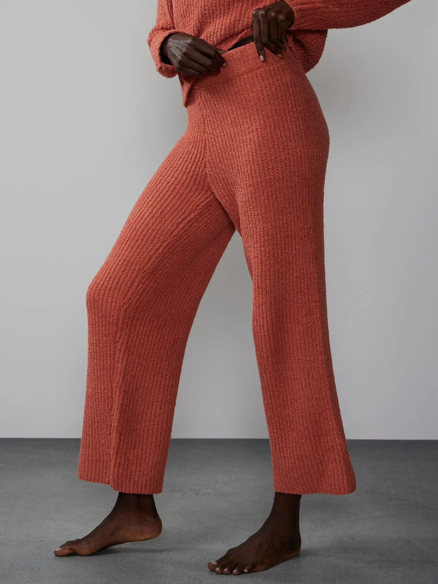 Wide Leg Shaker Stitch Pant