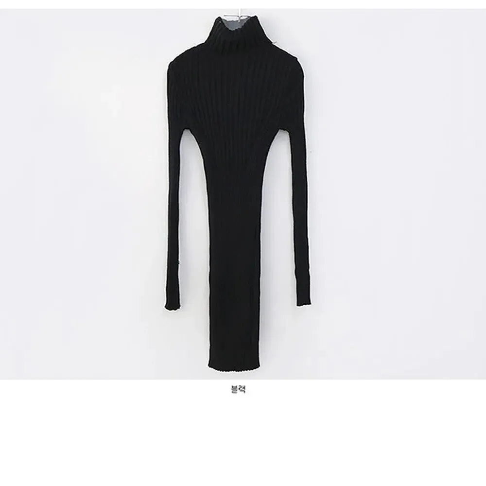 Winter Women Bodycon Sweater dress Women*