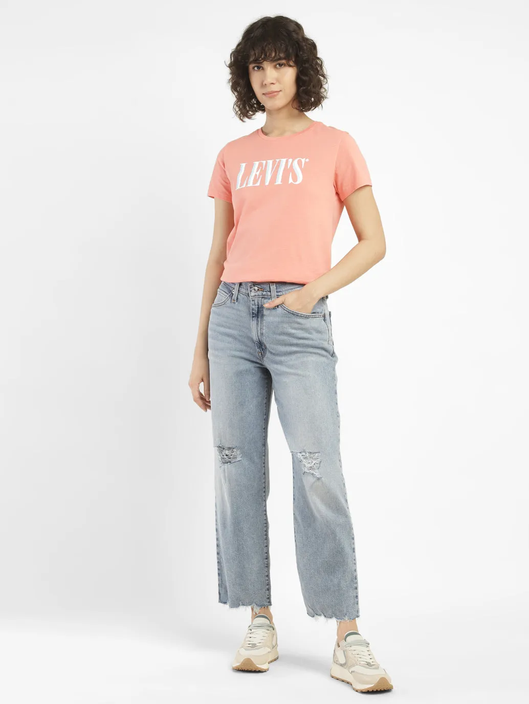 Women's High Rise Baggy Jeans